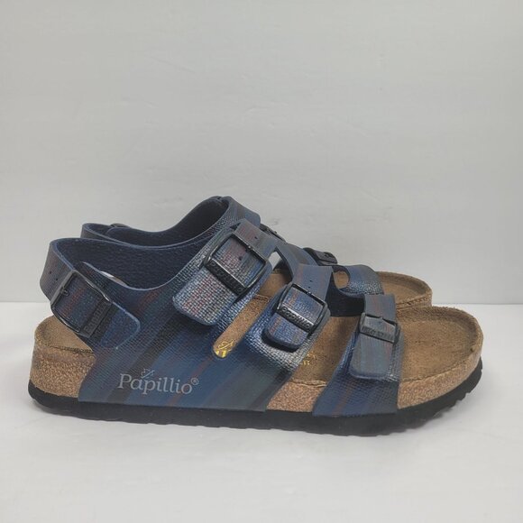 Birkenstock Papillio Ellice 3 Unisex Blue Strap Sandal US Size Wo's 6 Men's 4 - Picture 1 of 11